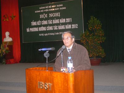 HỘI NGHỊ TỔNG KẾT CÔNG TÁC ĐẢNG NĂM 2011 VÀ PHƯƠNG HƯỚNG CÔNG TÁC ĐẢNG NĂM 2012